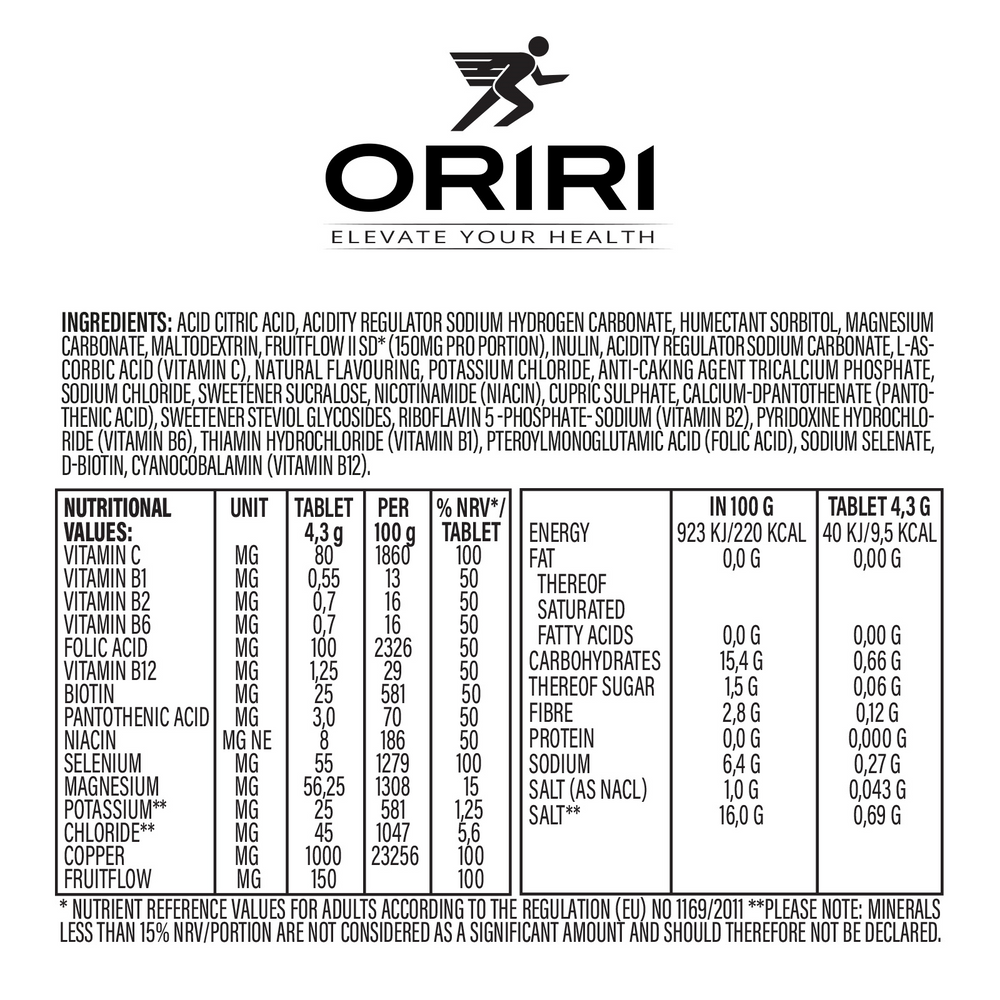 
                  
                    ORIRI Sport - Tablets
                  
                