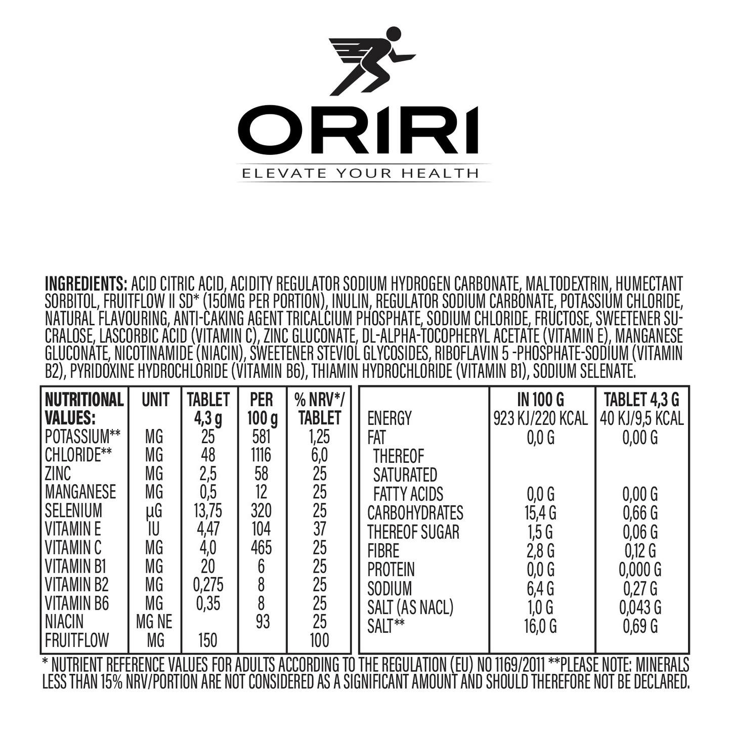 
                  
                    ORIRI Travel - Tablets
                  
                