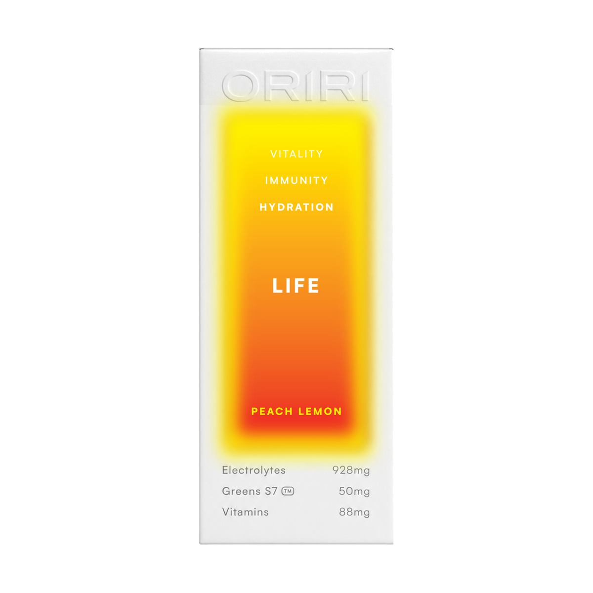 ORIRI LIFE Peach Lemon box, front view