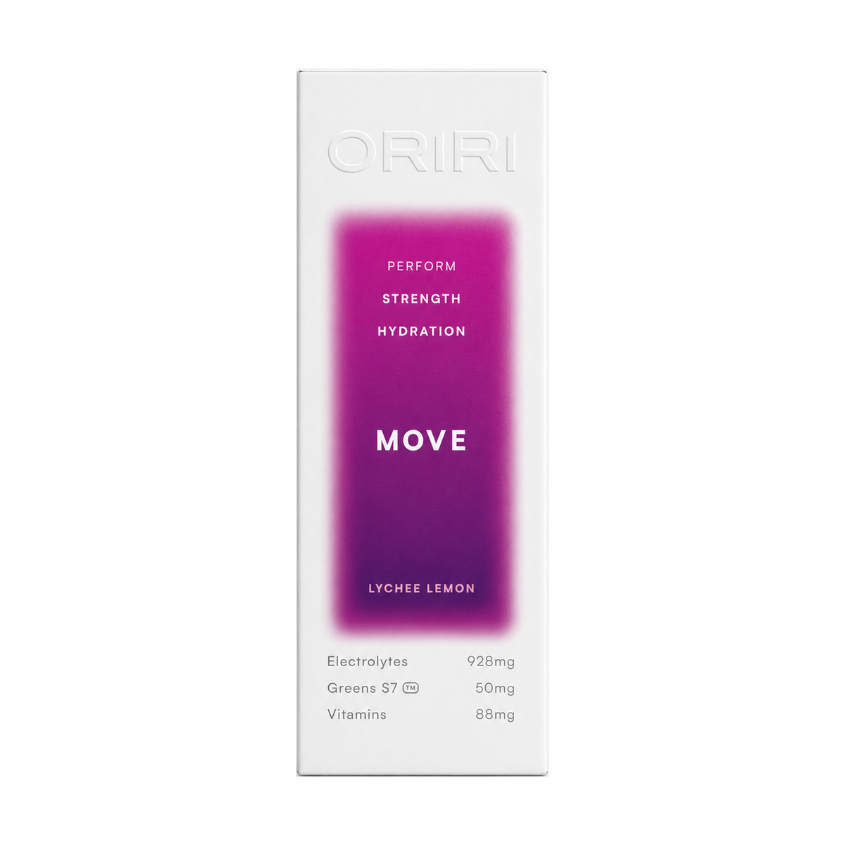 ORIRI MOVE Lychee Lemon box, front view