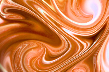 Peach and white marbled swirl