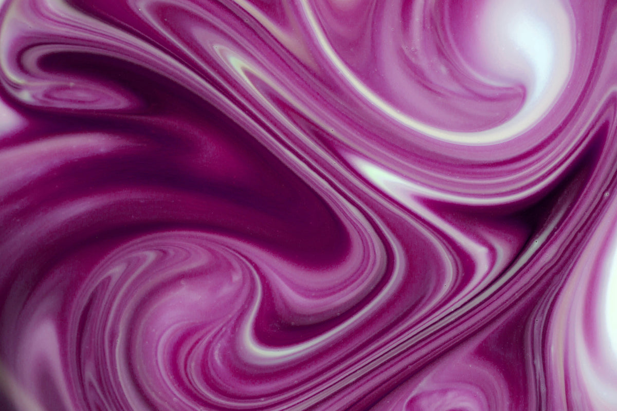 Magenta and white marbled swirl